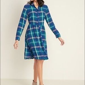 Old navy plaid shirt dress